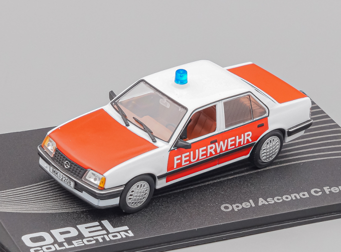 OPEL Ascona C "Feuerwehr" (1982), red / white