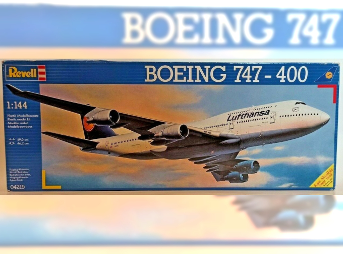 Сборная модель Самолет Boeing 747-400 'Lufthansa'