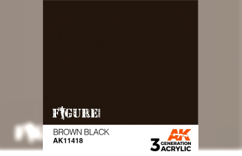 Краска акриловая BROWN BLACK – FIGURES (коричнево-черная) 17 мл