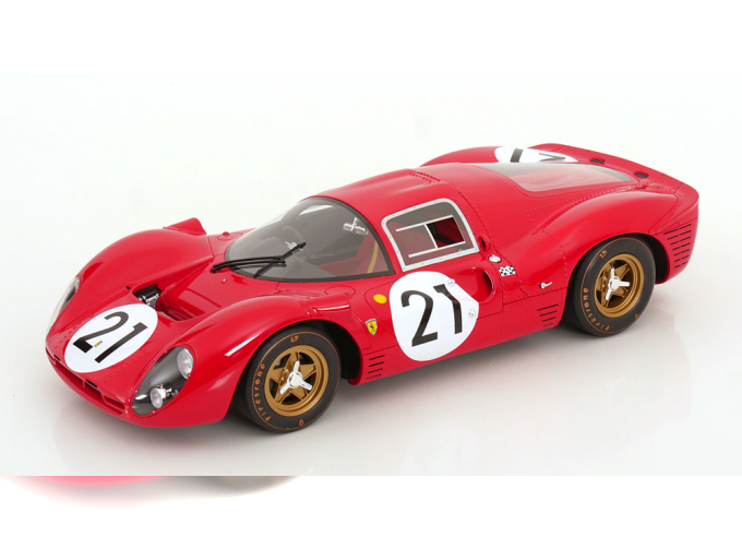 FERRARI 330 P4 №21 24h Le Mans, Scarfiotti/Parkes (1967), red