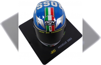 MINI HELMET Honda RC211V Winner MotoGP Mugello Valentino Rossi (2003)