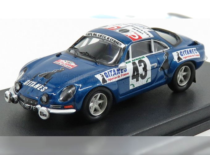 RENAULT Alpine A110 N43 Rally Bandama (1974) S.Mehta - M.Doughty, Blue Met