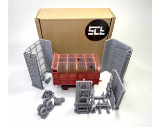 Сборная модель прицепа 2-ПТС-4,5 (объем кузова 45м3)