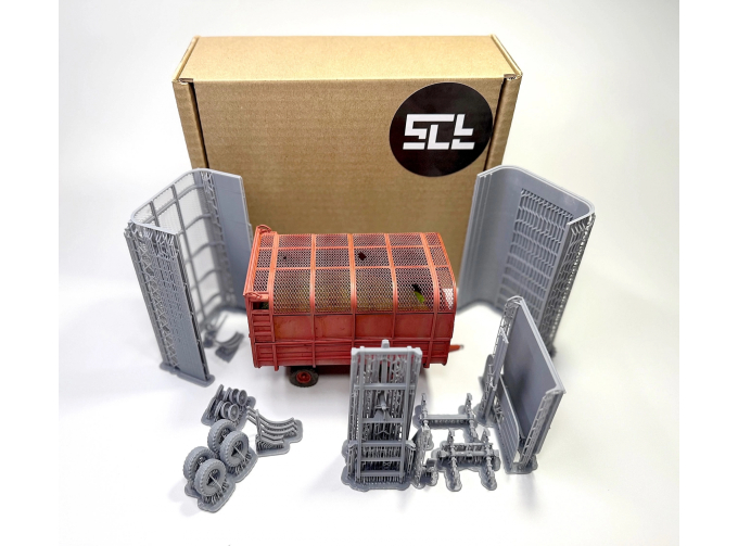 Сборная модель прицепа 2-ПТС-4,5 (объем кузова 45м3)