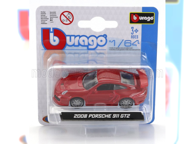 PORSCHE 911 997 Gt2 Coupe (2008), Red