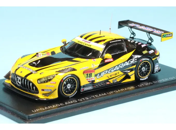 MERCEDES-BENZ Amg Gt3 Evo Team Upgarage №18 Gt300 Class Super Gt (2025) Takashi Kobayashi - Yuto Nomura, Yellow Black