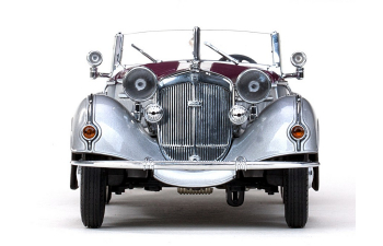 HORCH 855 Roadster (1939), silver grey / dark red