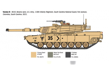 Сборная модель TANK M1a1 Abrams Military (1980)