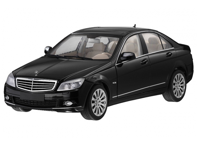 MERCEDES-BENZ C-Klasse Saloon Elegance W204 (2007), black obsidian