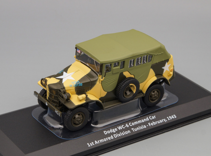 DODGE WC-6 Command Car 1st Armored Division Tunisia - February, 1943 из серии Samochody Wojskowe II Wojny Światowej