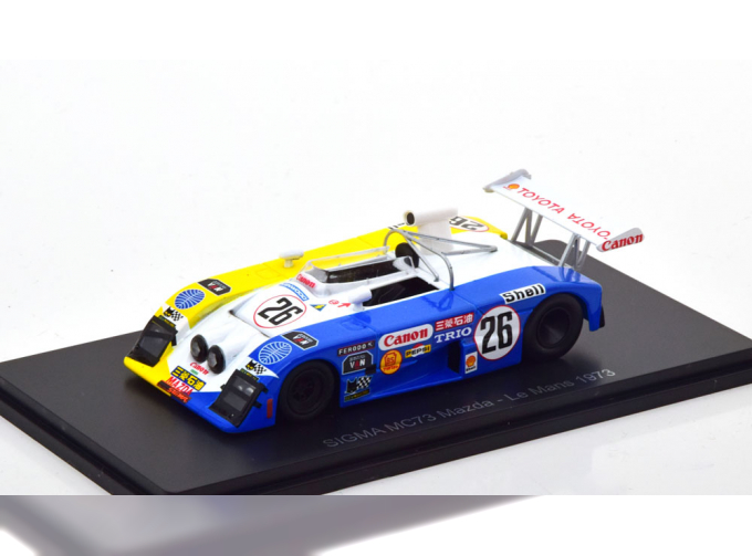 SIGMA Mc73 Team Sigma Automotive №26 24h Le Mans (1973) T.Ikuzawa - H.Fushida - P.Dal Bo, Blue White Yellow