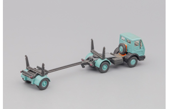 MERCEDES-BENZ NG Tractor / Logging Trailer, turquoisegreen / darkgrey