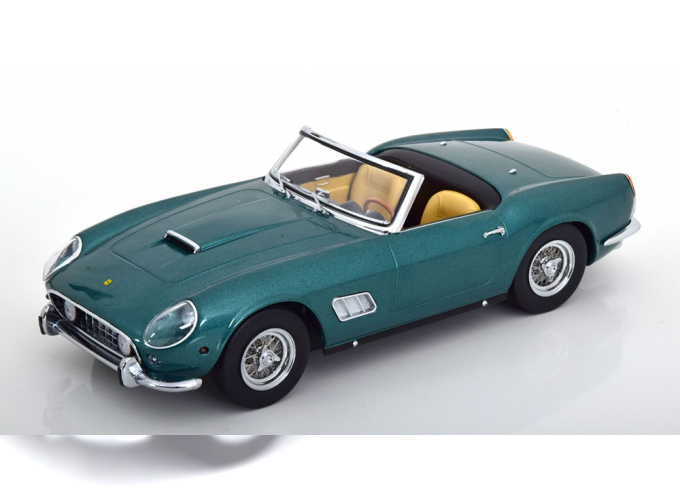 FERRARI 250 GT California Spyder with removable Hardtop (1960), green metallic silver