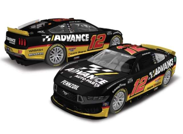 FORD Mustang #12 Ryan Blaney *Advance* black/white/red 2024