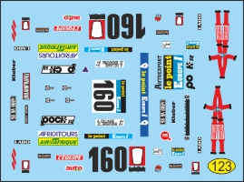 Декаль ВАЗ 2121 №160 Дакар 1982