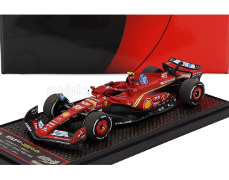 FERRARI F1 Sf-24 Team Scuderia Ferrari Sf24 №55 2nd Austin Usa Gp (2024) Carlos Sainz, Red Black