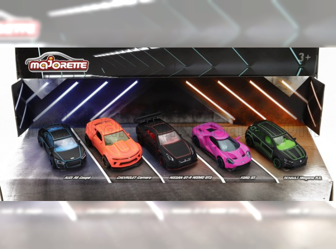 NISSAN Set 5x Gt-r Nismo Gt3 (2018) - AUDI R8 Coupe (2018) - FORD Gt (2020) - RENAULT Megane Rs (2019) - CHEVROLET Camaro (2020), Various