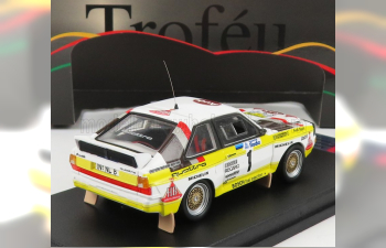 AUDI Quattro Sport №1 2nd Rally Sweden (1985) S.Blomqvist - B.Сederberg, White Yellow Brown