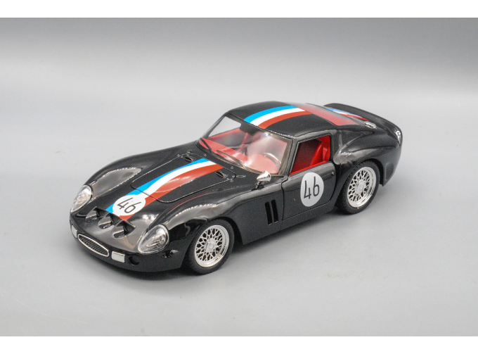 FERRARI 250 GTO 1962, чёрный, 21 см.