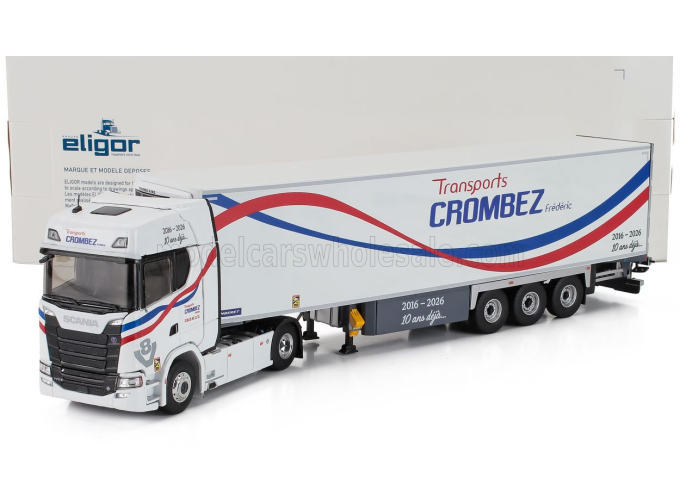 SCANIA S500 Truck Semi-frigo Crombez Transports (2021), White