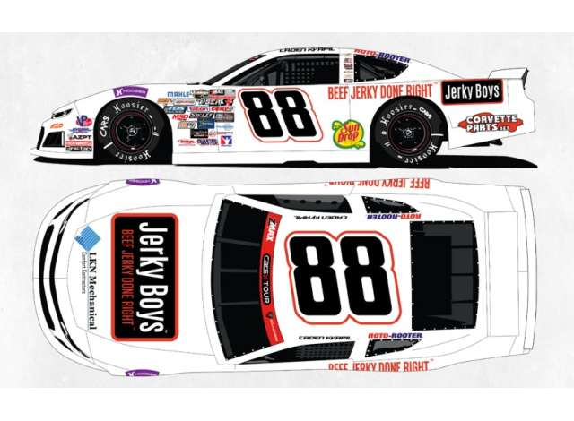 Chevrolet #88 Caden Kvapil *Jerky Boys*, white 2026