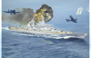 Сборная модель Американский линкор USS "Ohio" BB-68