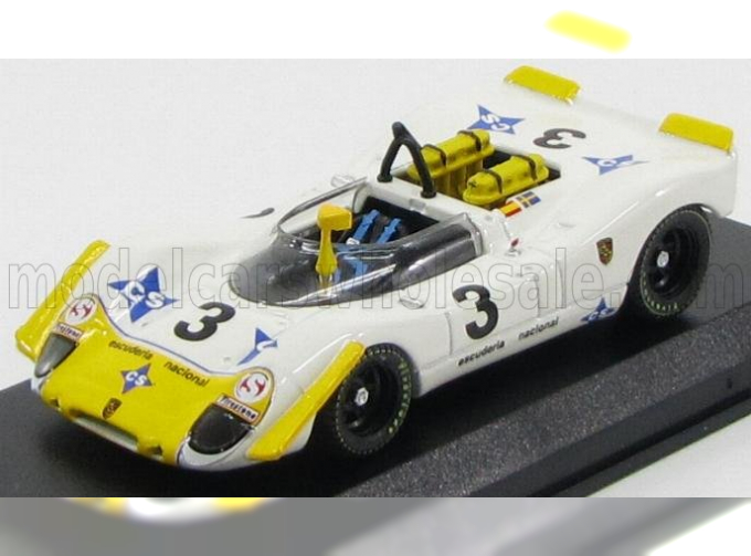 PORSCHE 908/2 N 3 Jarama 1970 Wisell - Bagration, White Yellow