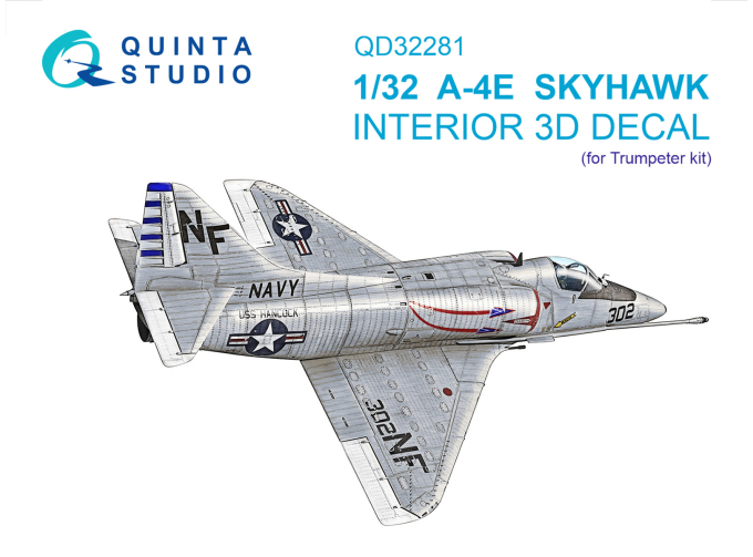 3D Декаль интерьера кабины A-4E Skyhawk (Trumpeter)