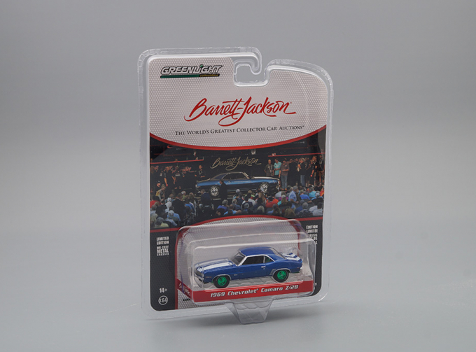 CHEVROLET Camaro Z28 (Lot #687.3) (1969), Dusk Blue/White Stripes (Greenlight!)