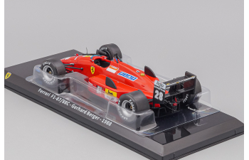 FERRARI F1 87/88c N 28 Season (1988) Gerard Berger - Con Vetrina - With Showcase, Red Black