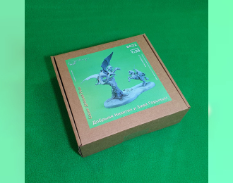 Сборная модель миниатюра "Добрыня Никитич и Змей Горыныч" 