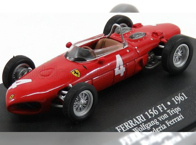 FERRARI F1 156 Sharknose №4 Season (1961) Wolfgang Von Trips, Red