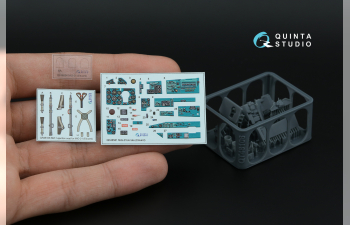 3D Декаль интерьера кабины МиГ-21БИС Поздний (с системой Полет-ОИ) (Eduard) (с 3D-печатными деталями