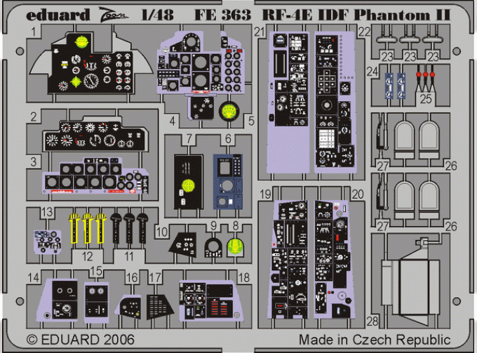 Цветное фототравление для RF-4E IDF