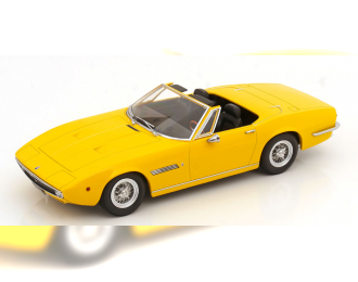 MASERATI Ghibli Spider Cabriolet Open (1970) - Spoked Rims - Cerchio A Raggio, Yellow