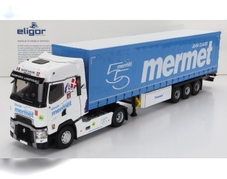 RENAULT T-line High Truck Telonato Mermet Transports (2021), White Light Blue