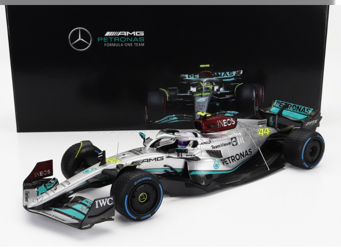 MERCEDES-BENZ GP F1 W13e Team Mercedes-amg Petronas F1 N44 8th Monaco Gp (2022) Lewis Hamilton, Silver Green