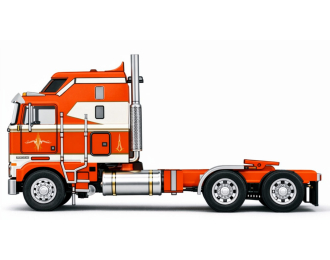 KENWORTH - K100 Aerodyne Tractor Truck 3-Assi 1976, orange / white