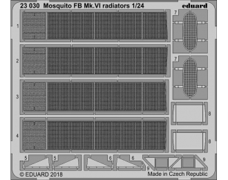 Фототравление для Mosquito FB Mk. VI радиаторы