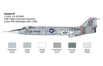 Сборная модель Самолет F-104 STARFIGHTER A/C