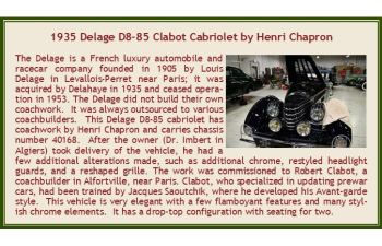 DELAGE D8-85 cabriolet by Chapron top up (1935), black