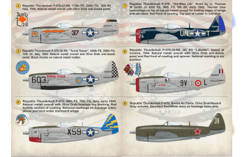 Republic P-47 Thunderbolt Wet decal