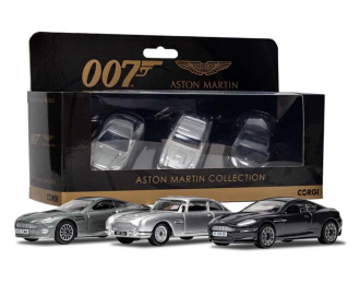 ASTON MARTIN Collection набор 3шт: James Bond 007 (V12 Vanquish, DB5, DBS)
