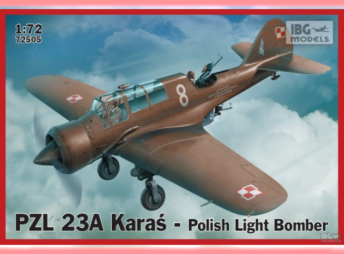 Сборная модель Польский легкий бомбардировщик PZL 23A Karaś