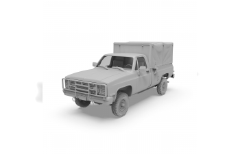Сборная модель Грузовой автомобиль M1008 с брезентом / M1008 CARGO CARRIER with Tarp