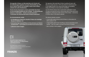 Сборная модель Mercedes-Benz G-Klasse (2019)