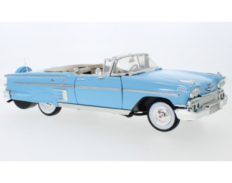 Chevrolet Impala Convertible 1958 light blue