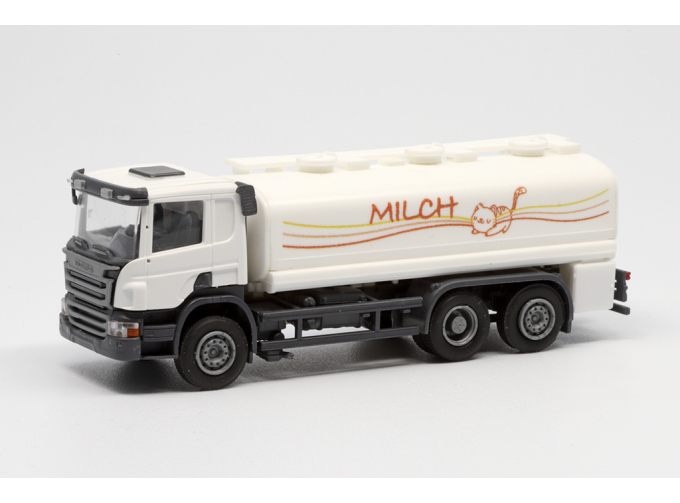 SCANIA P 6х2 цистерна для перевозки молока, белый/белый