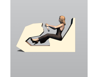 Фигурка 752 Дамочка за рулём, окрашенная