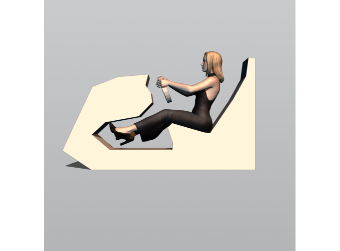 Фигурка 752 Дамочка за рулём, окрашенная